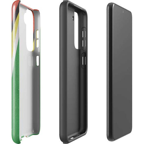 Guyana Flag Distressed Galaxy S21 FE Pro Case